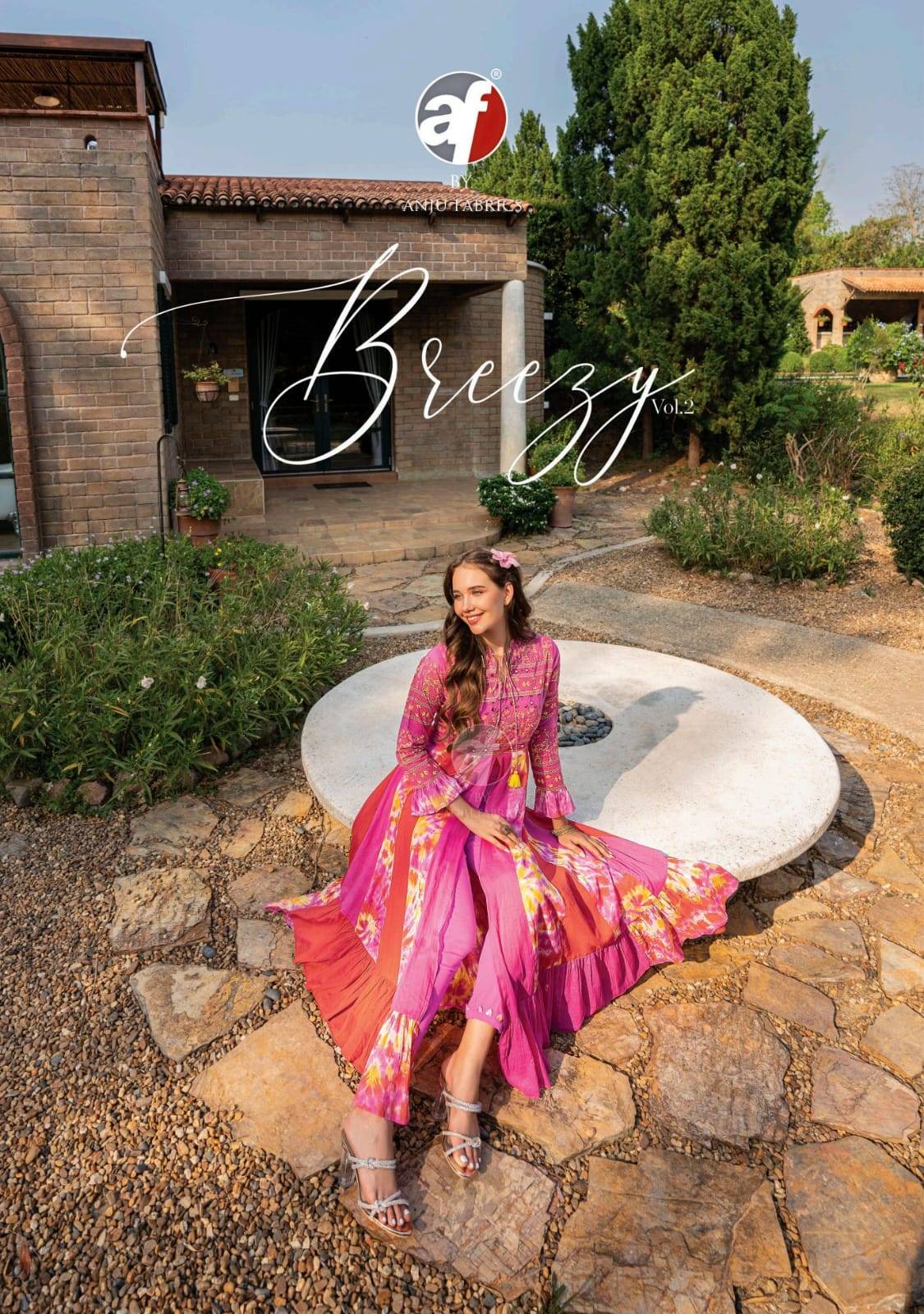 Breezy vol-2 by Anu fabrics 2951 TO 2956 SERIES Indian PURE MAL COTTON party wear kurti with pant At Wholesale Price